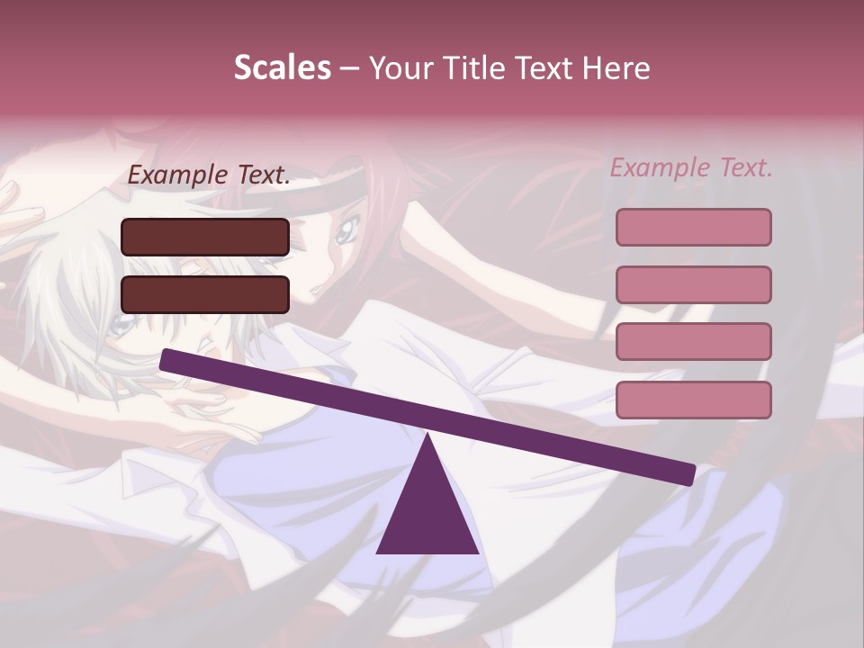 A Couple Of Anime Characters Hugging In Front Of An American Flag PowerPoint Template