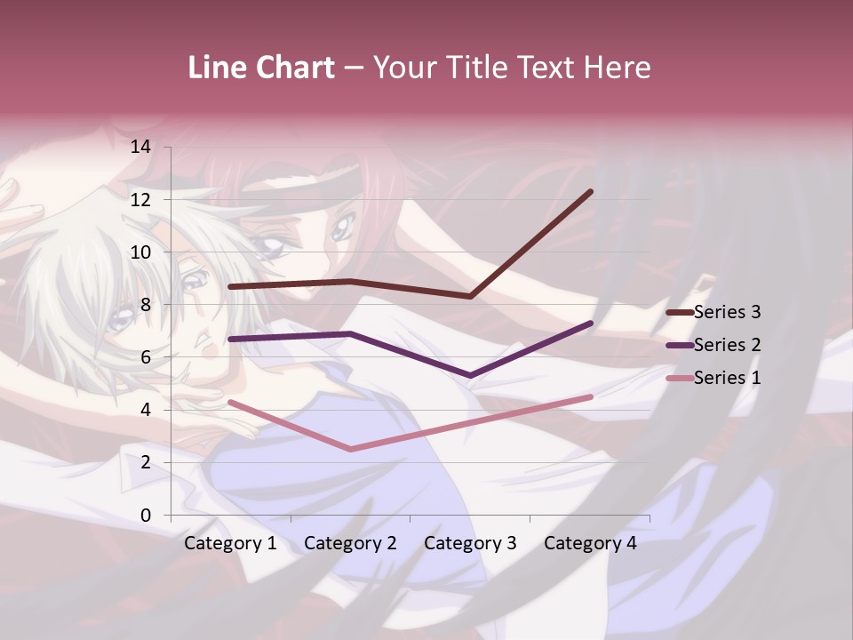 A Couple Of Anime Characters Hugging In Front Of An American Flag PowerPoint Template