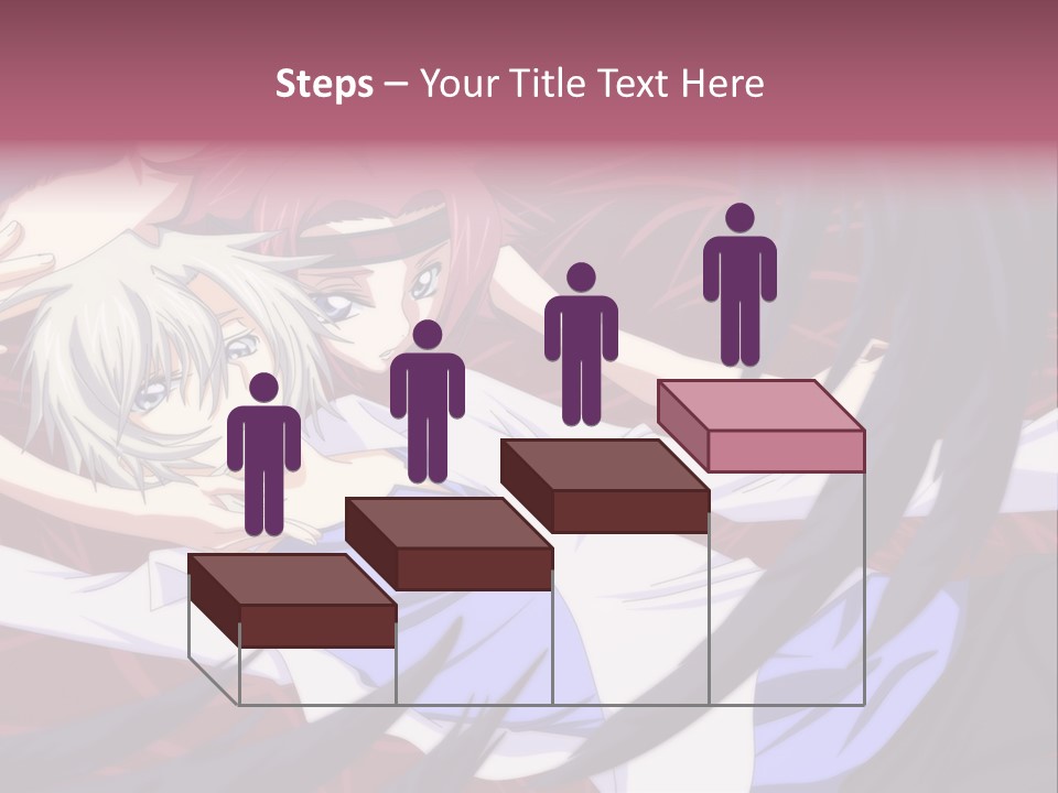 A Couple Of Anime Characters Hugging In Front Of An American Flag PowerPoint Template