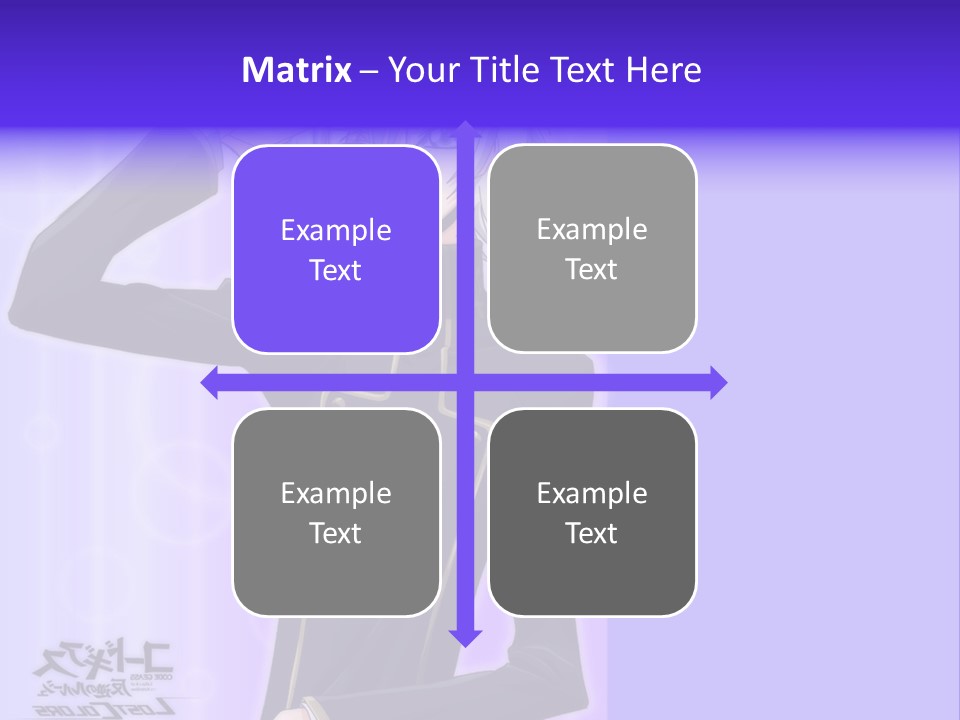 A Anime Character With White Hair And Blue Eyes PowerPoint Template