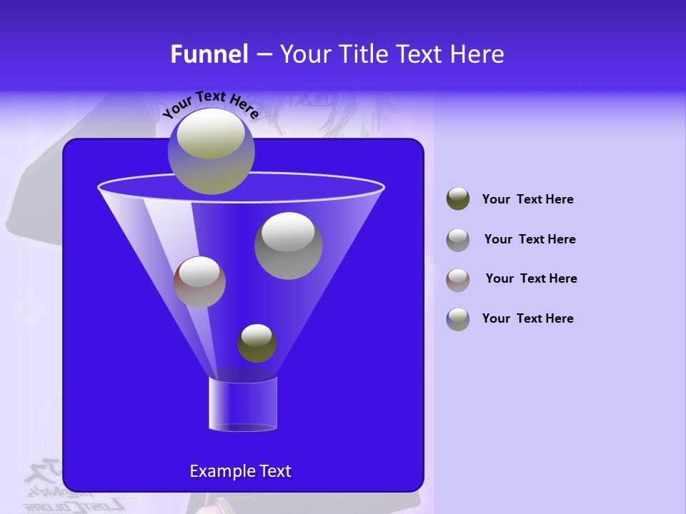 A Anime Character With White Hair And Blue Eyes PowerPoint Template