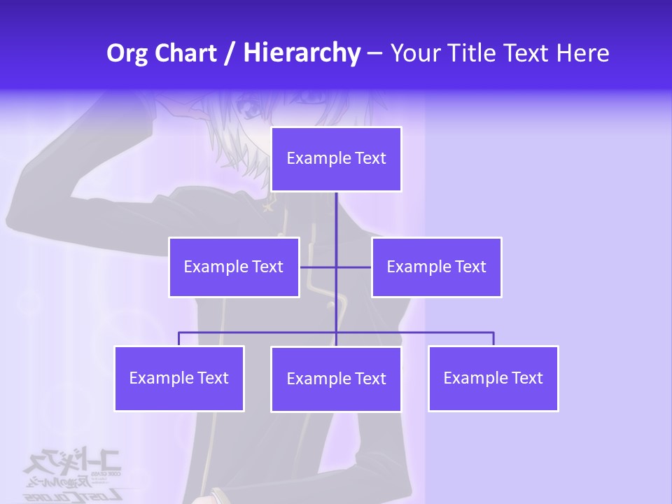 A Anime Character With White Hair And Blue Eyes PowerPoint Template
