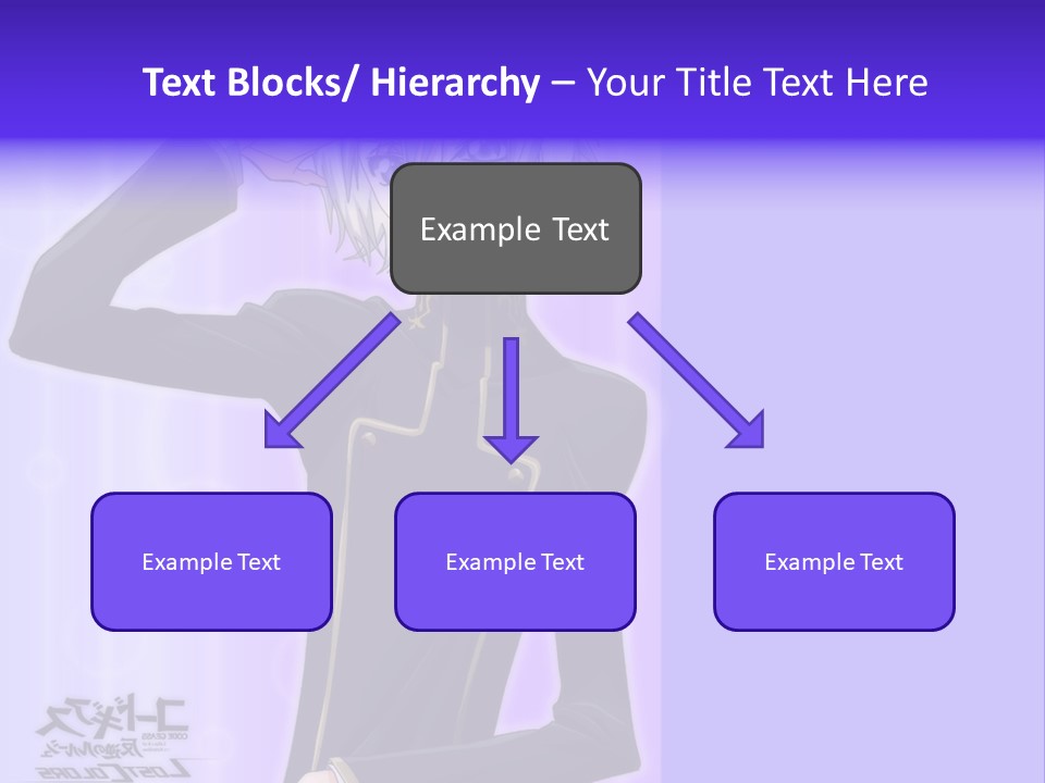 A Anime Character With White Hair And Blue Eyes PowerPoint Template