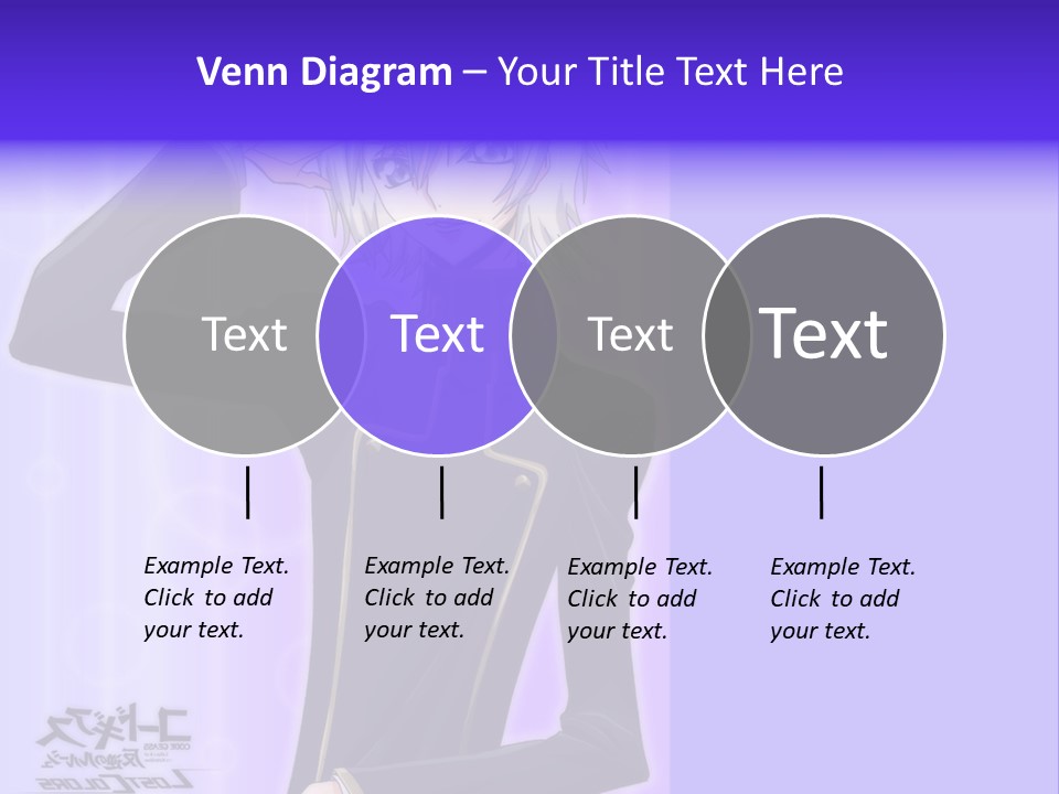 A Anime Character With White Hair And Blue Eyes PowerPoint Template