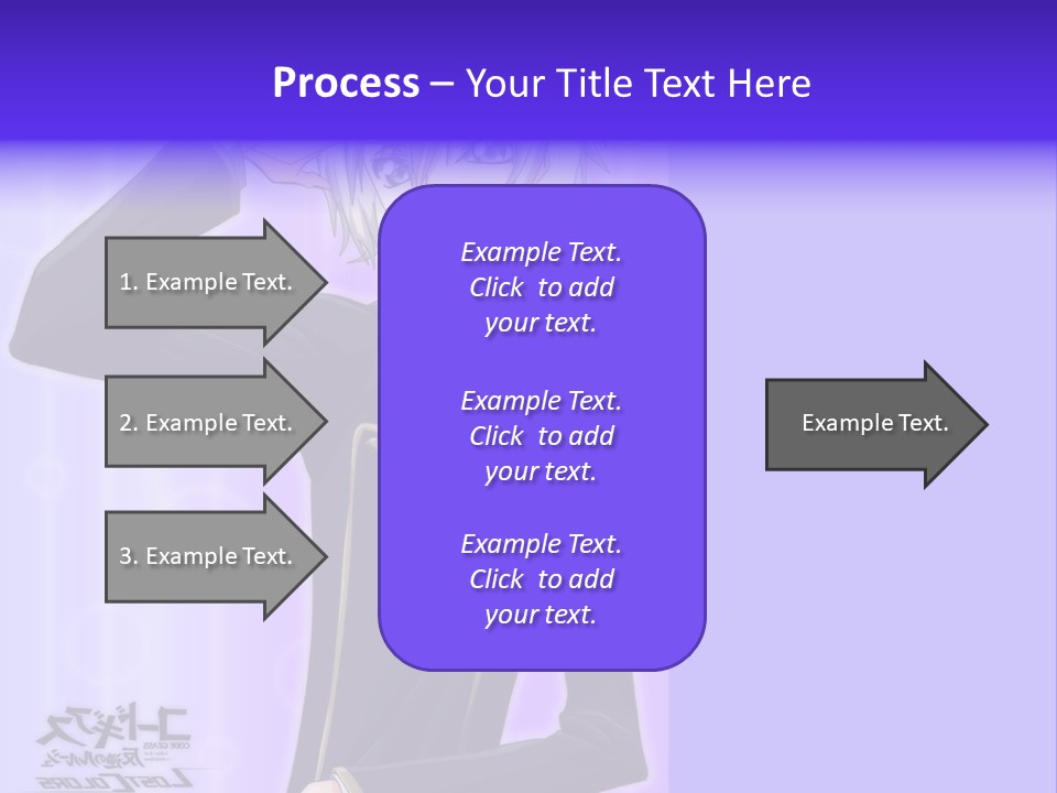 A Anime Character With White Hair And Blue Eyes PowerPoint Template
