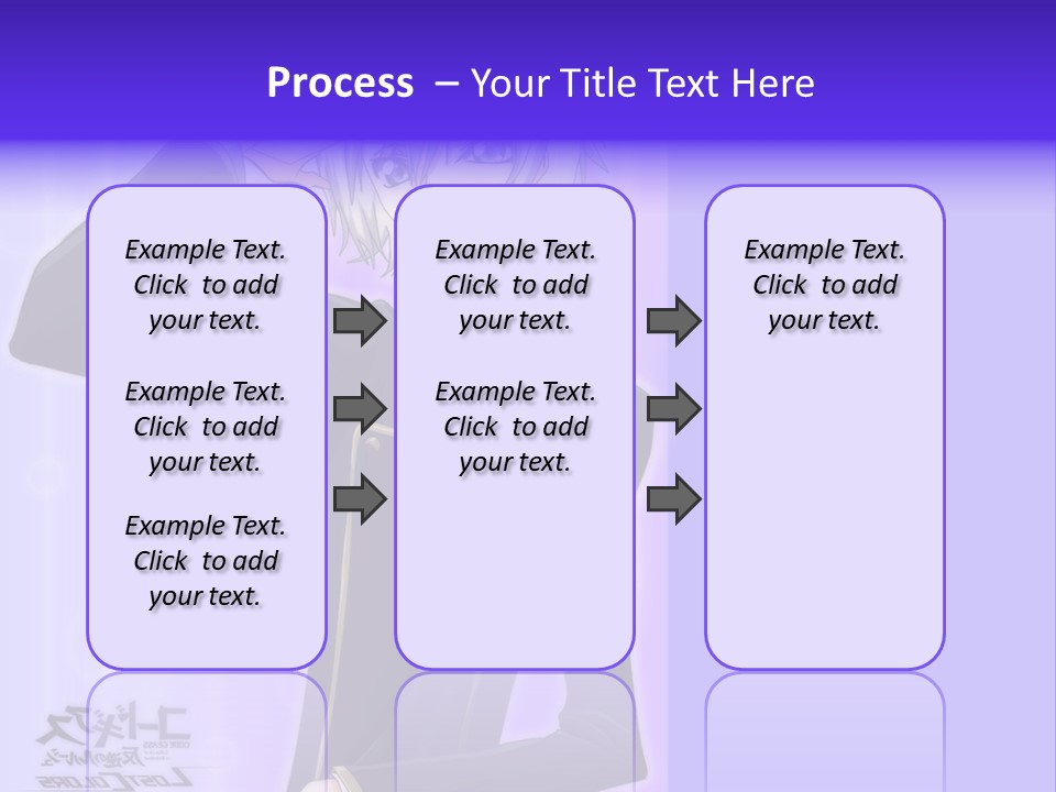 A Anime Character With White Hair And Blue Eyes PowerPoint Template