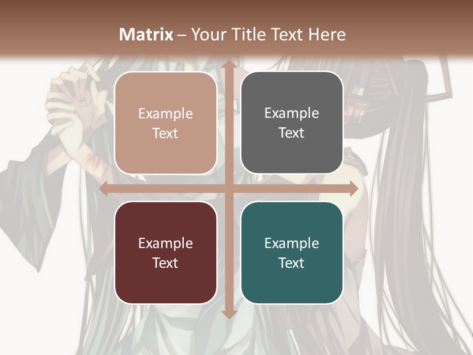 A Couple Of Anime Characters Standing Next To Each Other PowerPoint Template