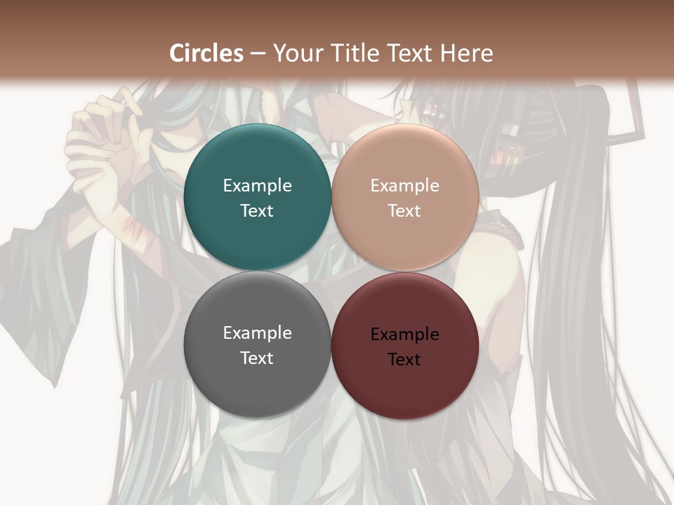 A Couple Of Anime Characters Standing Next To Each Other PowerPoint Template