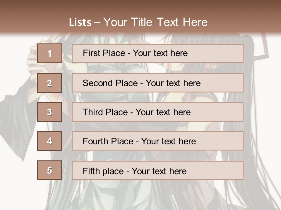 A Couple Of Anime Characters Standing Next To Each Other PowerPoint Template