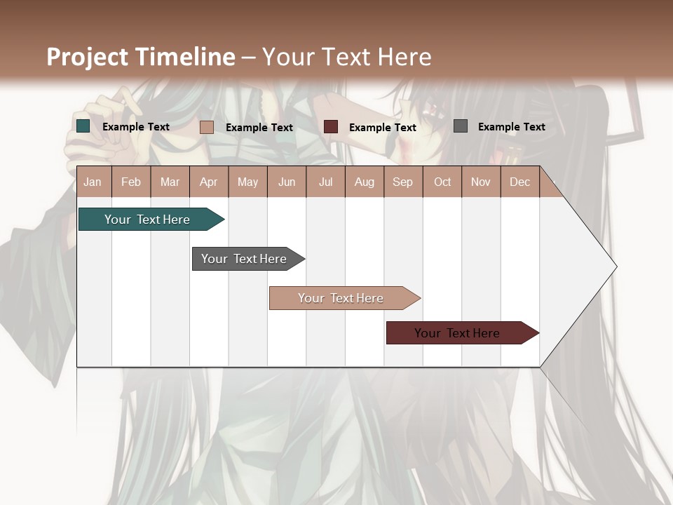 A Couple Of Anime Characters Standing Next To Each Other PowerPoint Template