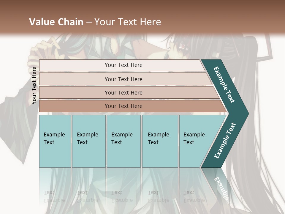 A Couple Of Anime Characters Standing Next To Each Other PowerPoint Template