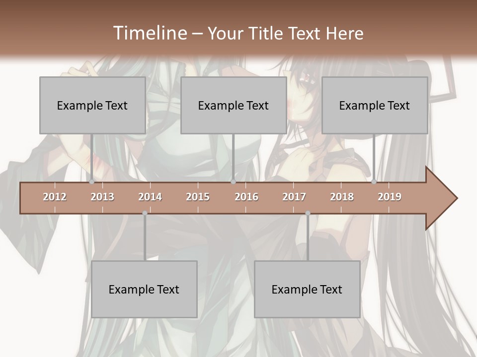 A Couple Of Anime Characters Standing Next To Each Other PowerPoint Template