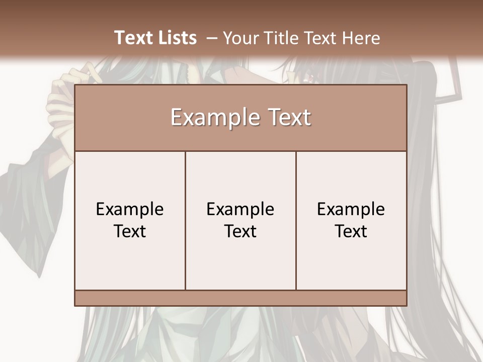 A Couple Of Anime Characters Standing Next To Each Other PowerPoint Template