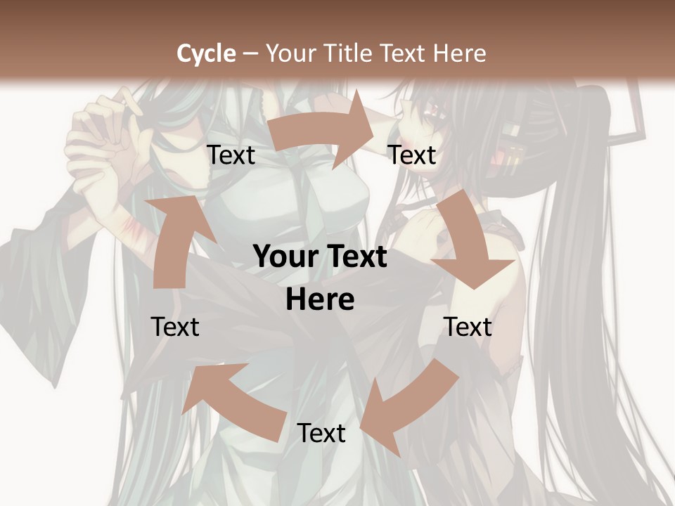 A Couple Of Anime Characters Standing Next To Each Other PowerPoint Template