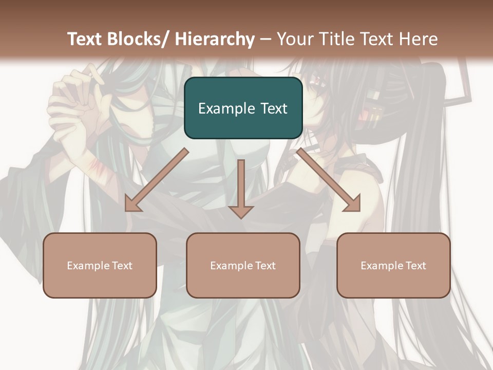 A Couple Of Anime Characters Standing Next To Each Other PowerPoint Template