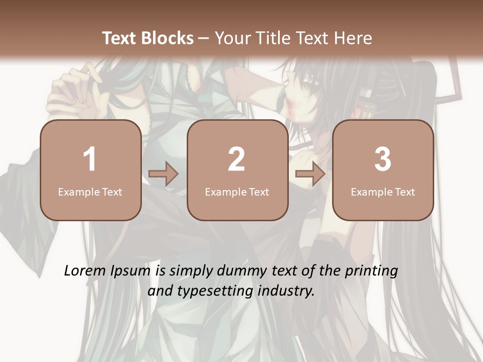A Couple Of Anime Characters Standing Next To Each Other PowerPoint Template