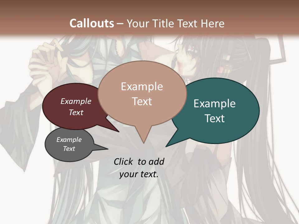 A Couple Of Anime Characters Standing Next To Each Other PowerPoint Template