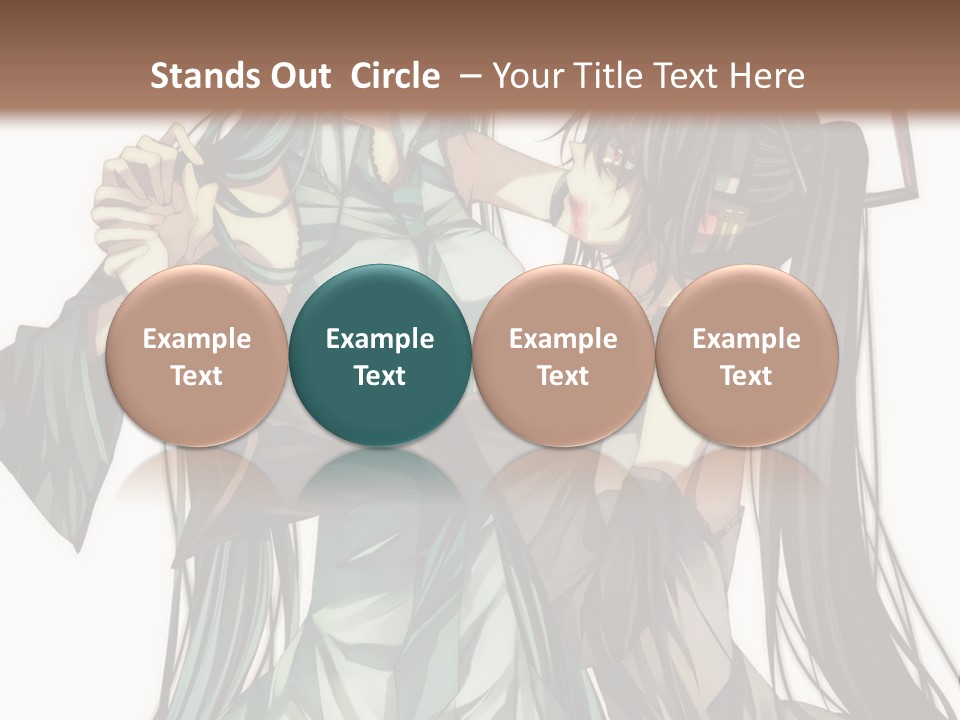 A Couple Of Anime Characters Standing Next To Each Other PowerPoint Template