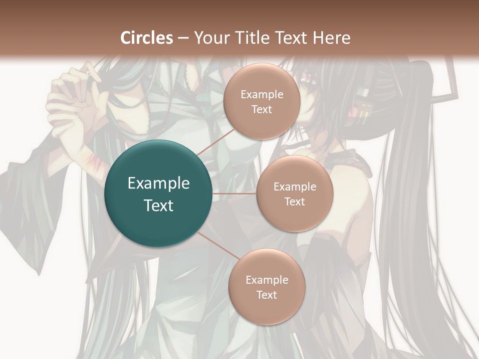 A Couple Of Anime Characters Standing Next To Each Other PowerPoint Template
