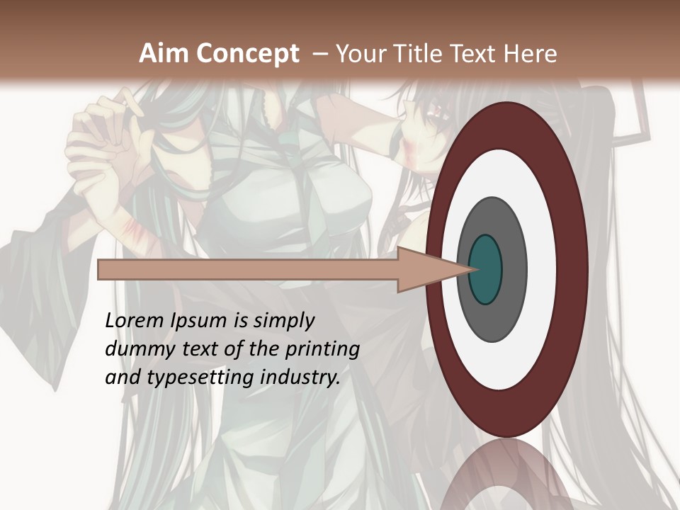 A Couple Of Anime Characters Standing Next To Each Other PowerPoint Template