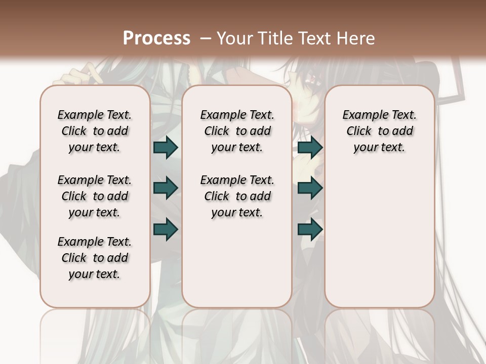 A Couple Of Anime Characters Standing Next To Each Other PowerPoint Template
