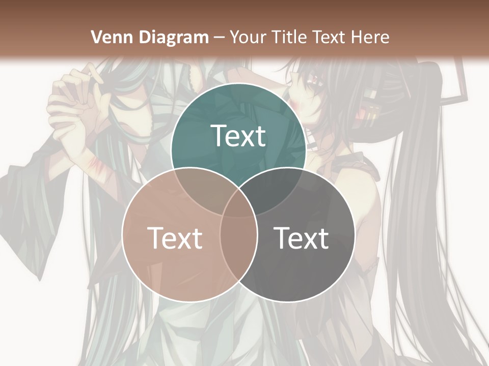 A Couple Of Anime Characters Standing Next To Each Other PowerPoint Template