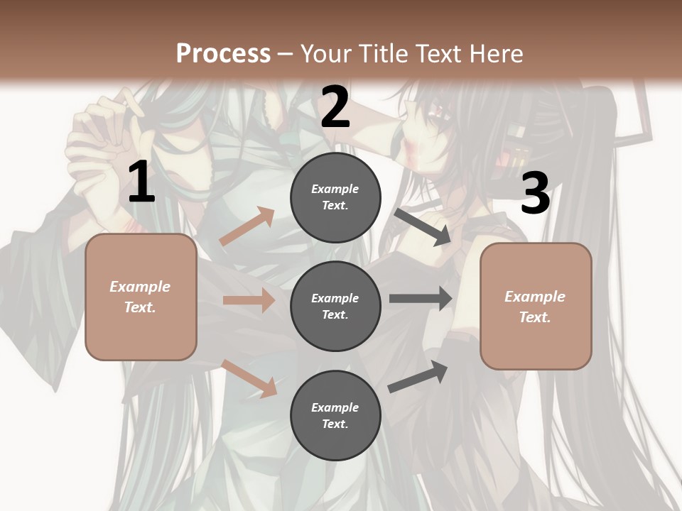 A Couple Of Anime Characters Standing Next To Each Other PowerPoint Template