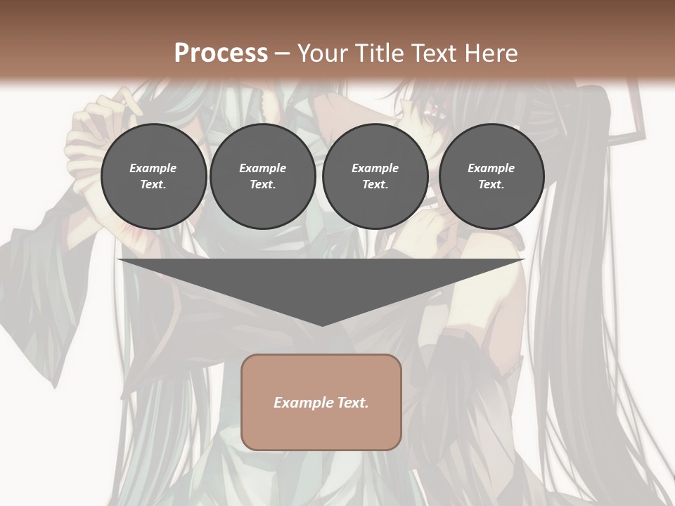 A Couple Of Anime Characters Standing Next To Each Other PowerPoint Template