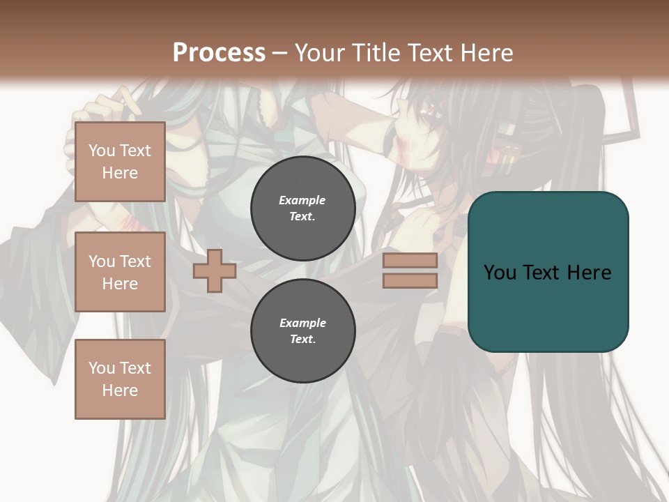 A Couple Of Anime Characters Standing Next To Each Other PowerPoint Template