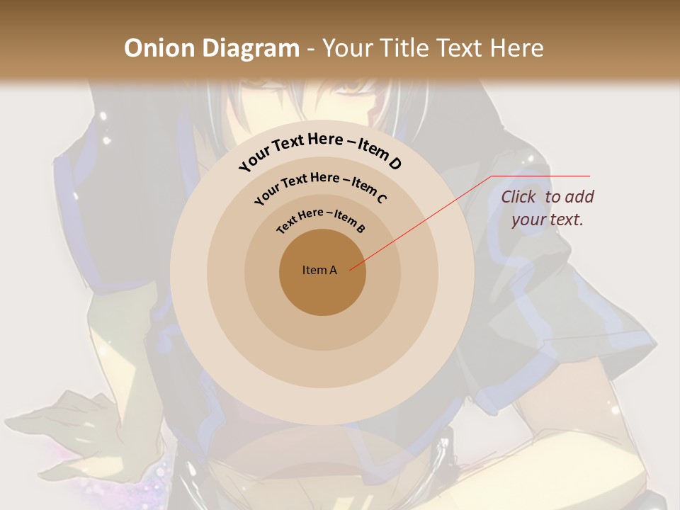 An Anime Character With White Hair And Blue Eyes PowerPoint Template