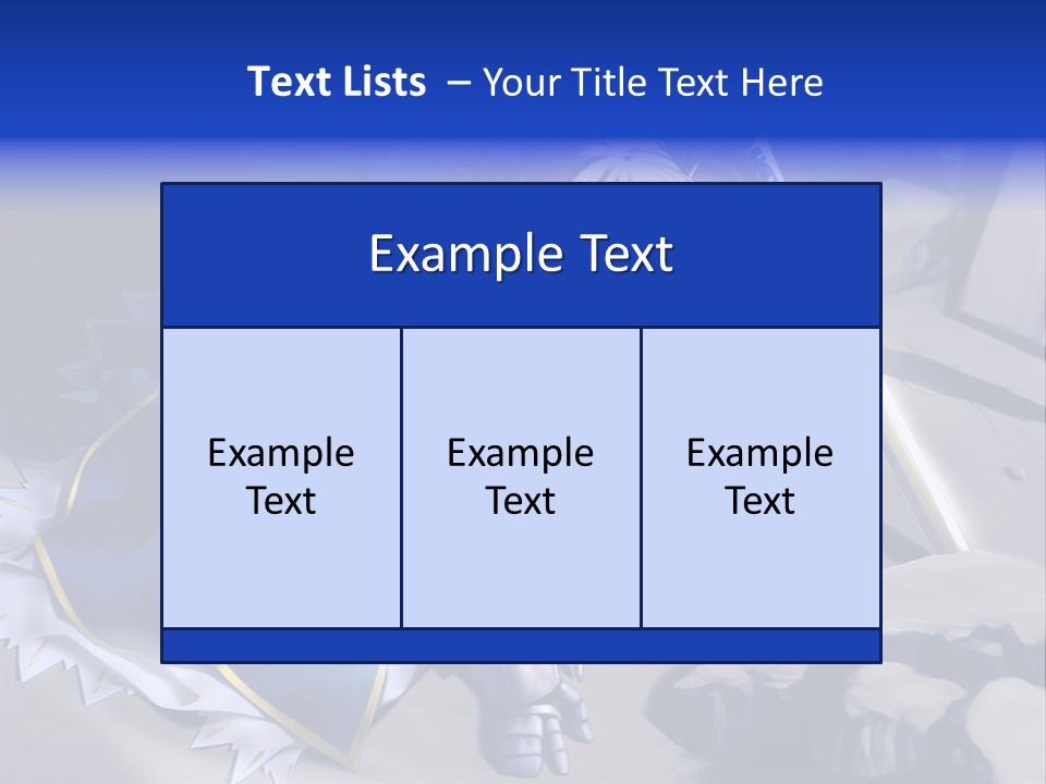 A Woman In A Blue Dress Holding A Sword PowerPoint Template