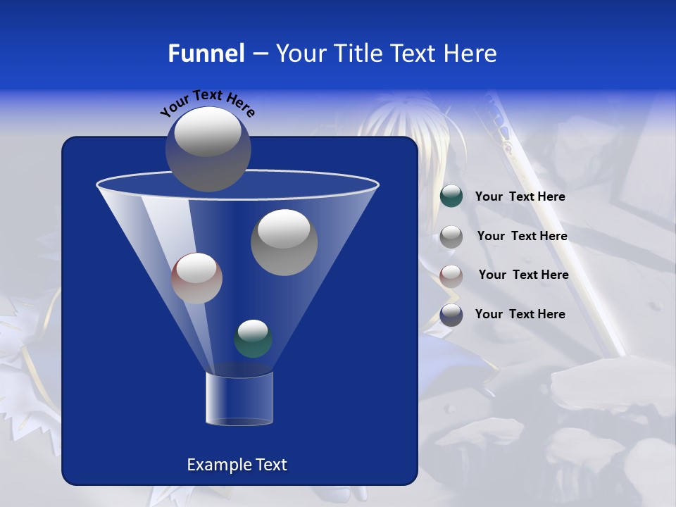 A Woman In A Blue Dress Holding A Sword PowerPoint Template