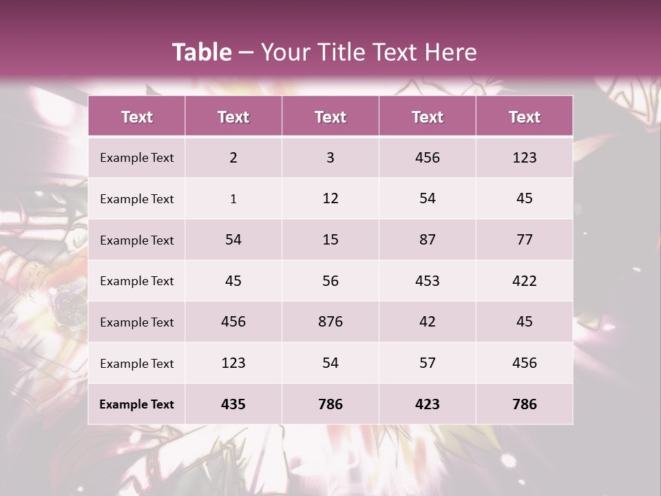 A Powerpoint Presentation With A Purple Background PowerPoint Template