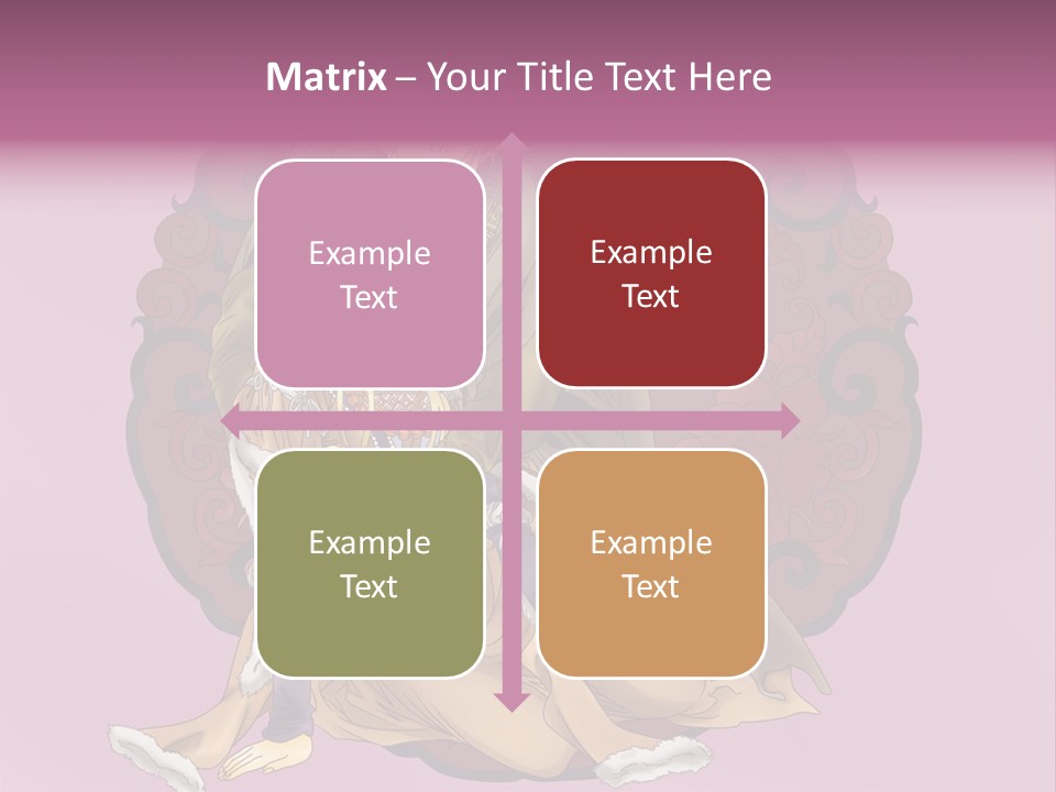 A Couple Of Anime Characters Sitting Next To Each Other PowerPoint Template