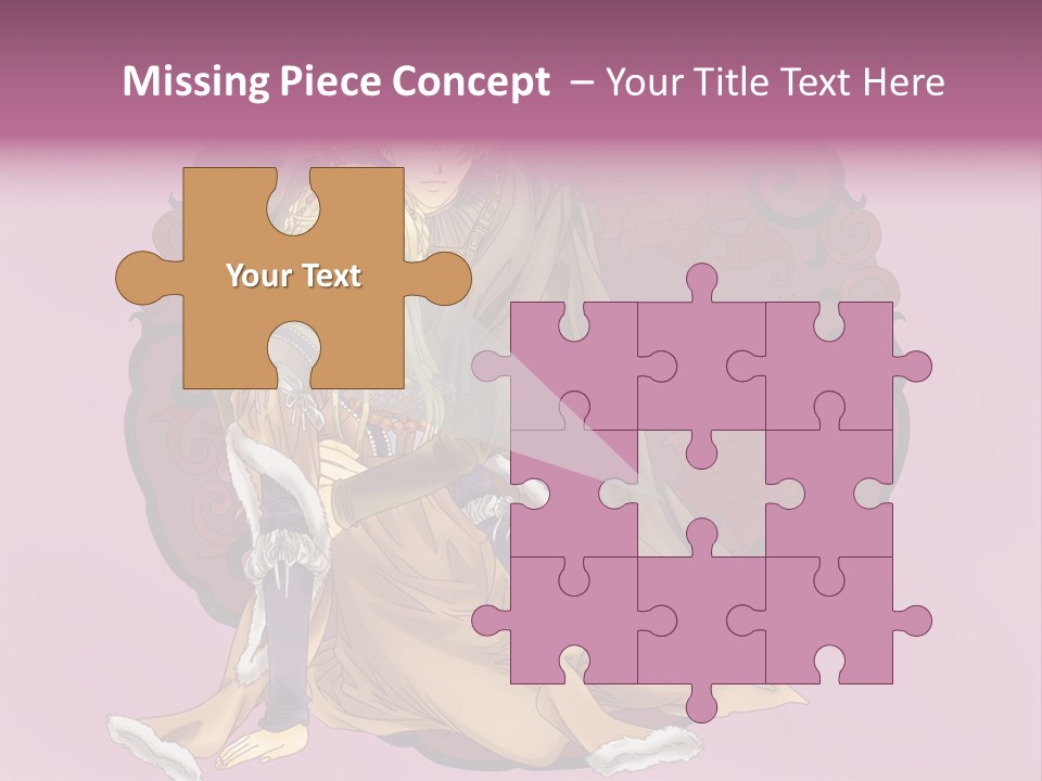 A Couple Of Anime Characters Sitting Next To Each Other PowerPoint Template