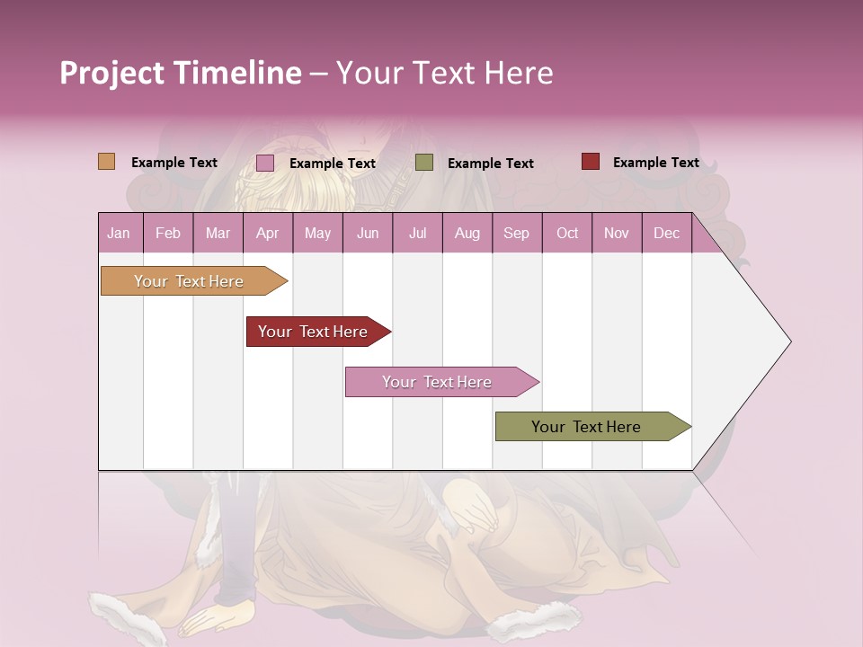 A Couple Of Anime Characters Sitting Next To Each Other PowerPoint Template