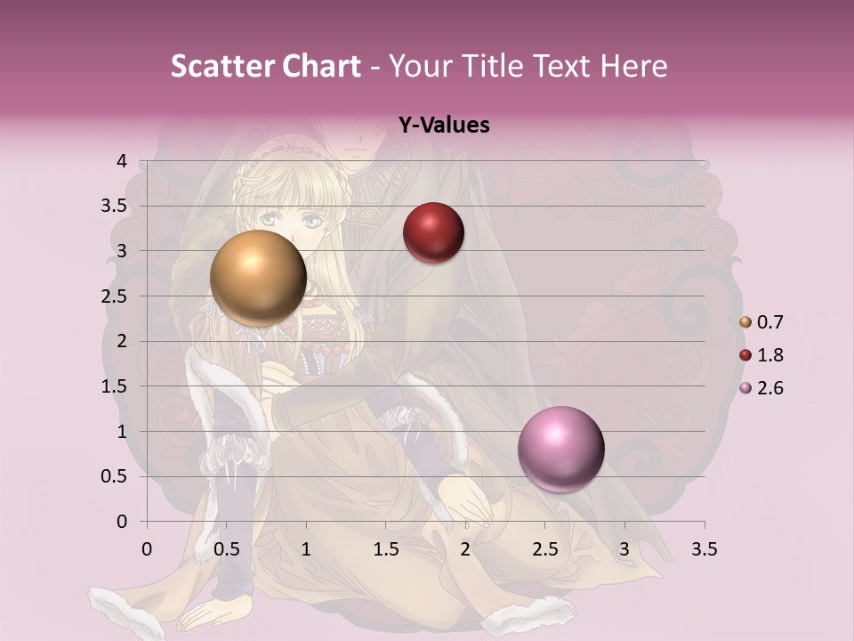 A Couple Of Anime Characters Sitting Next To Each Other PowerPoint Template