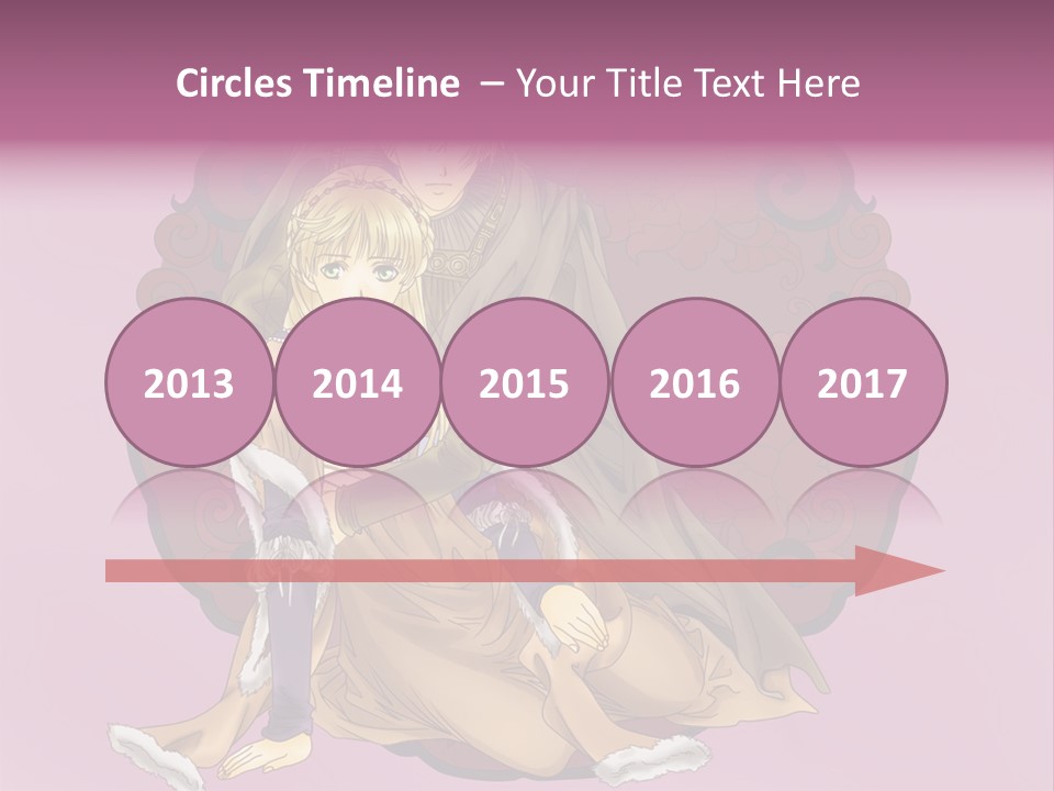 A Couple Of Anime Characters Sitting Next To Each Other PowerPoint Template