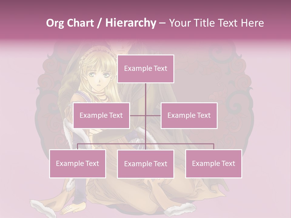 A Couple Of Anime Characters Sitting Next To Each Other PowerPoint Template