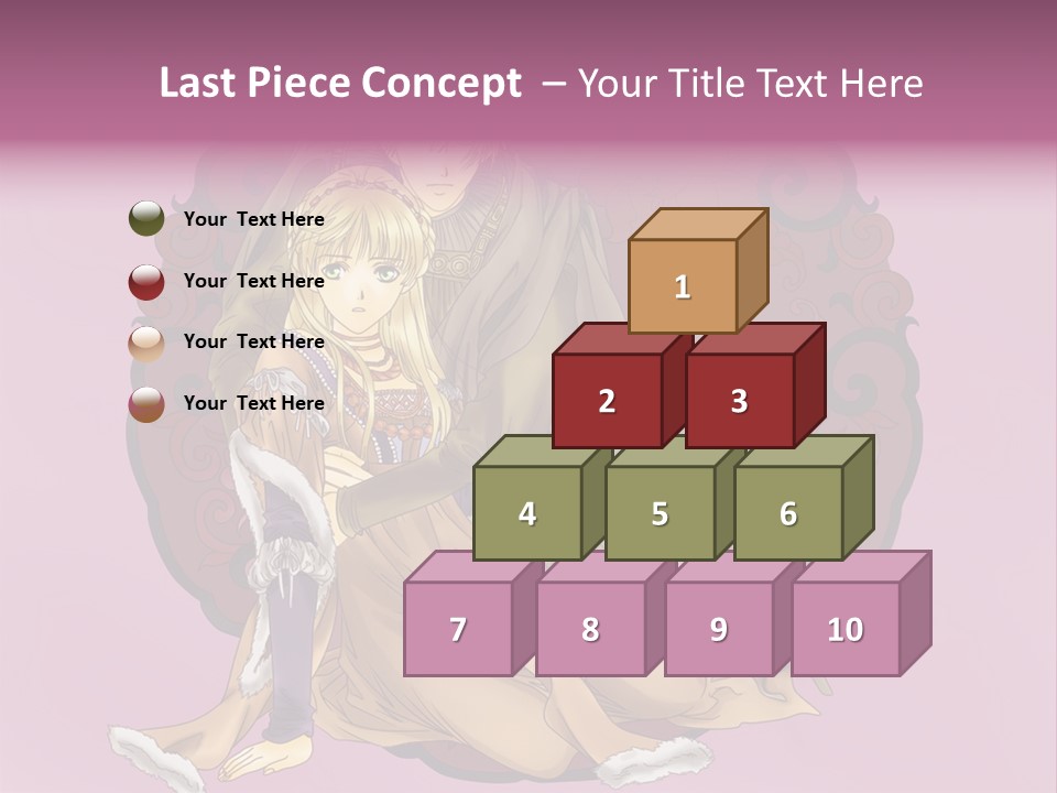 A Couple Of Anime Characters Sitting Next To Each Other PowerPoint Template