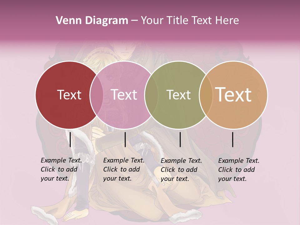 A Couple Of Anime Characters Sitting Next To Each Other PowerPoint Template