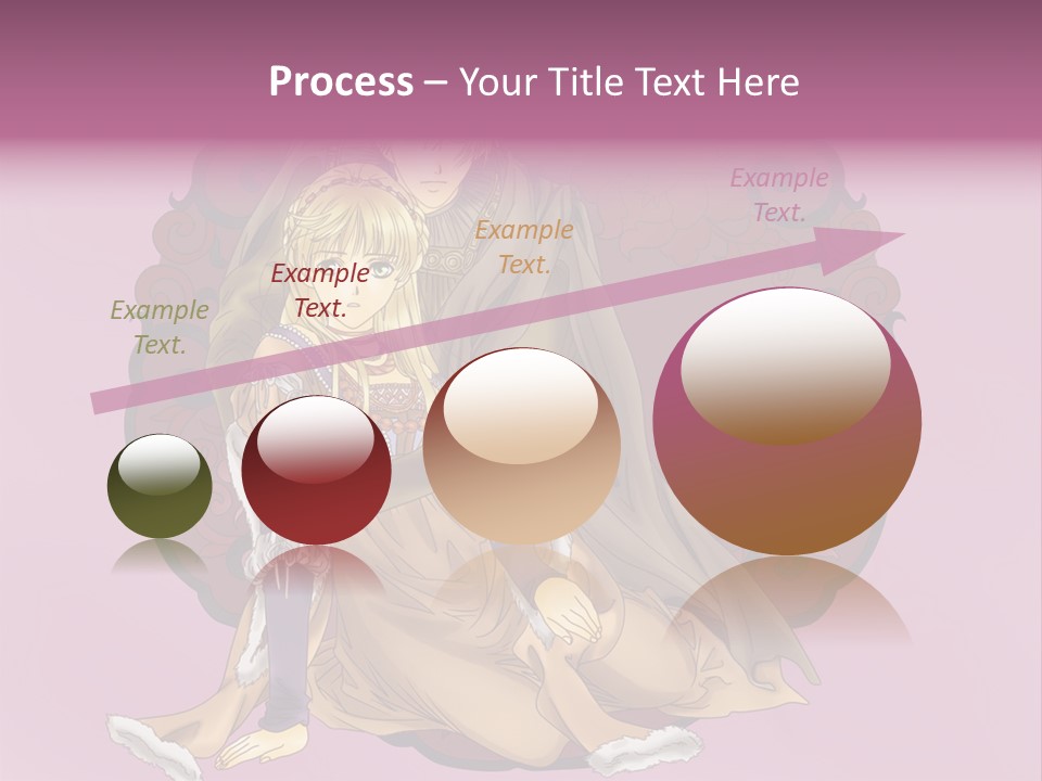 A Couple Of Anime Characters Sitting Next To Each Other PowerPoint Template