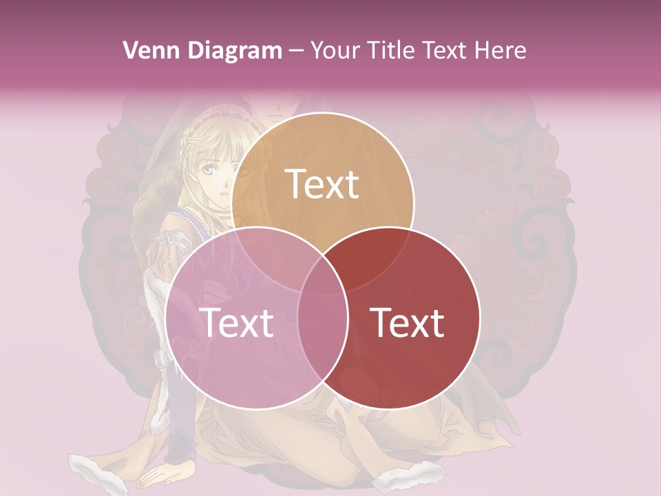 A Couple Of Anime Characters Sitting Next To Each Other PowerPoint Template