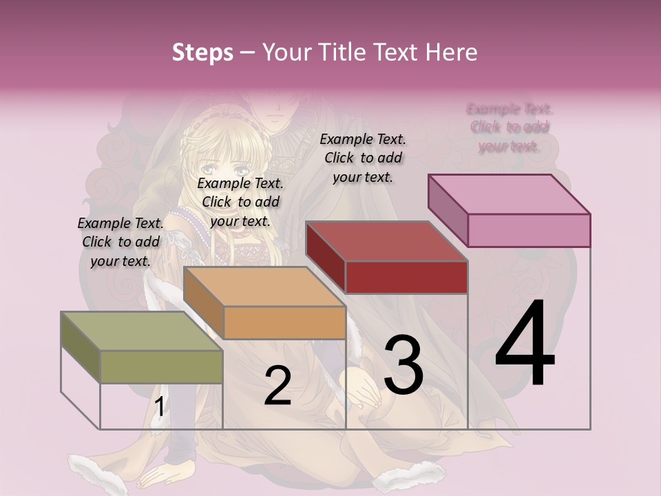 A Couple Of Anime Characters Sitting Next To Each Other PowerPoint Template