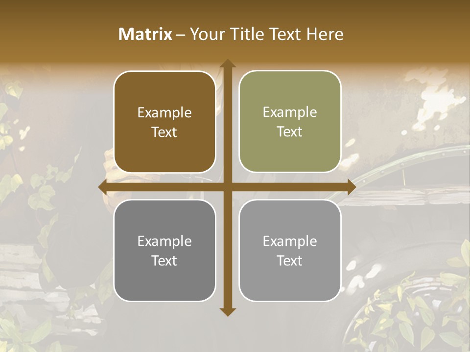 A Man Sitting On A Bench Next To A Tire PowerPoint Template