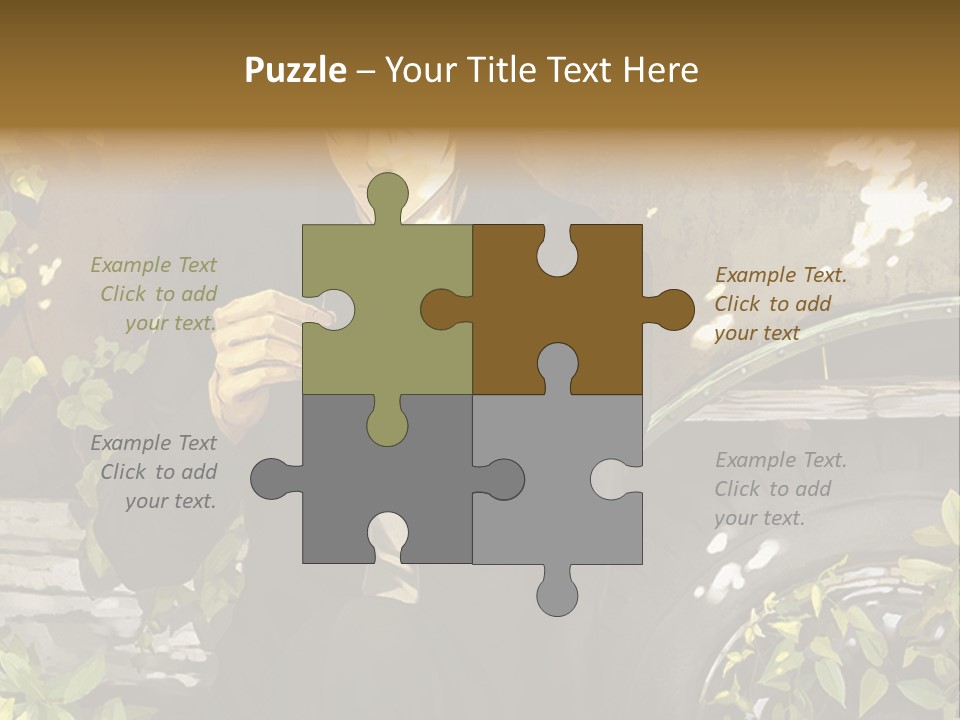 A Man Sitting On A Bench Next To A Tire PowerPoint Template