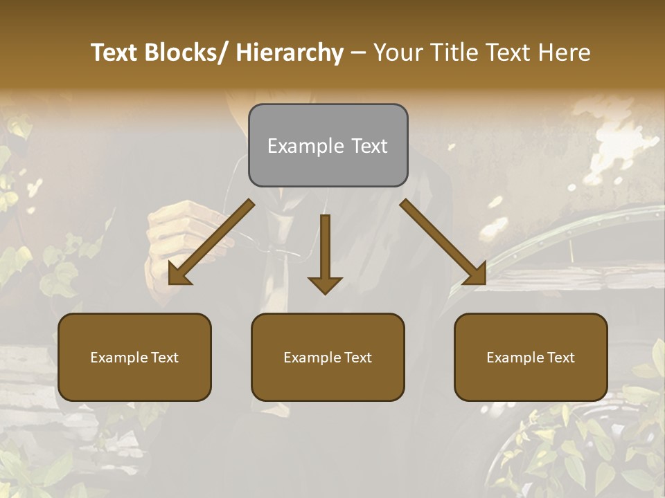 A Man Sitting On A Bench Next To A Tire PowerPoint Template