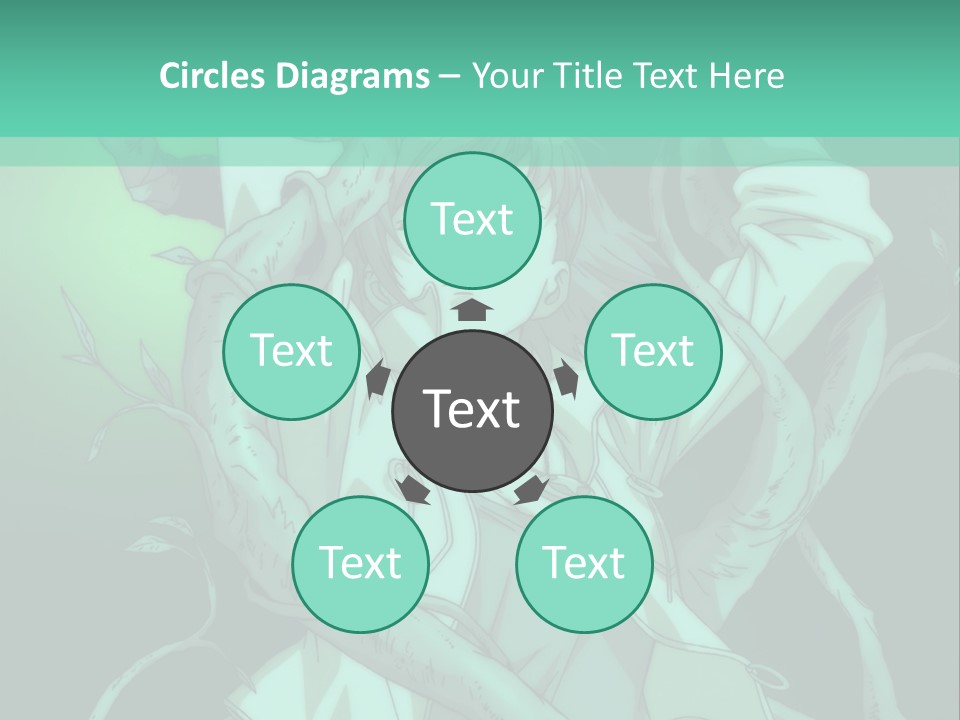 A Woman Holding A Snake In Her Hand Powerpoint Presentation PowerPoint Template