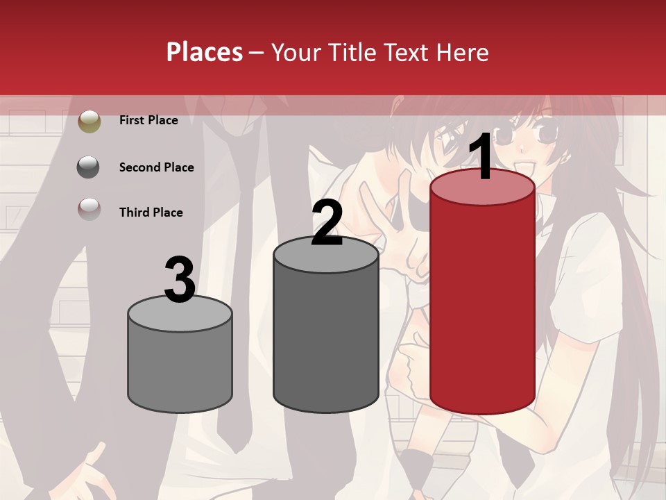 A Couple Of People Standing Next To Each Other PowerPoint Template