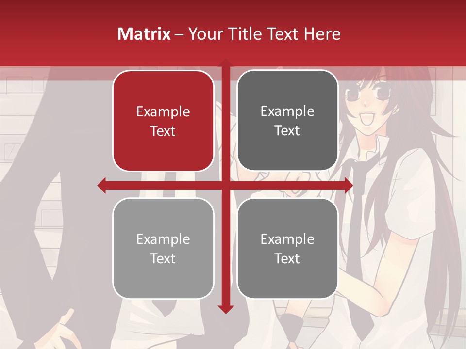 A Couple Of People Standing Next To Each Other PowerPoint Template